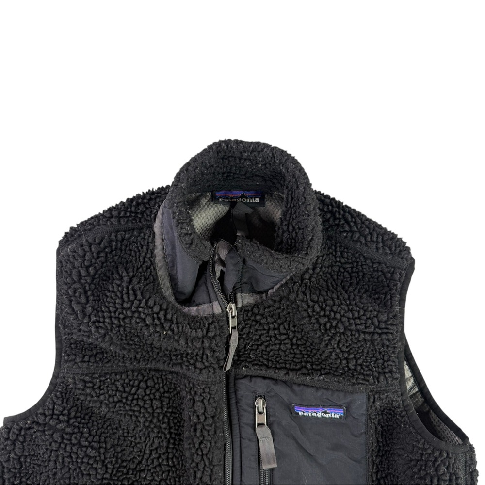 Patagonia Classic Retro-X Vest Womens Small Black Fleece Full Zip 23082FA15